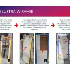 Instrukcja jak wysłać drzwi samochodowe kurierem: zabezpiecz narożniki, dodaj styropian, owiń folią stretch i oznacz.