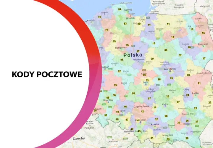 Kody pocztowe Polski na mapie. Zobacz, jak wyglądają kody pocztowe w różnych regionach kraju.