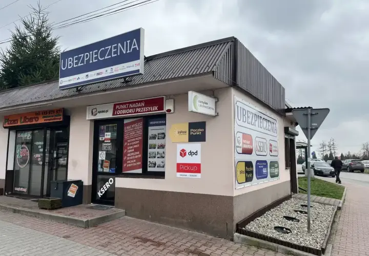 Punkt nadania i odbioru przesyłek. DPD, InPost, GLS. Może tu czekać dpd przesyłka niedoręczona, odbiorca nieobecny.