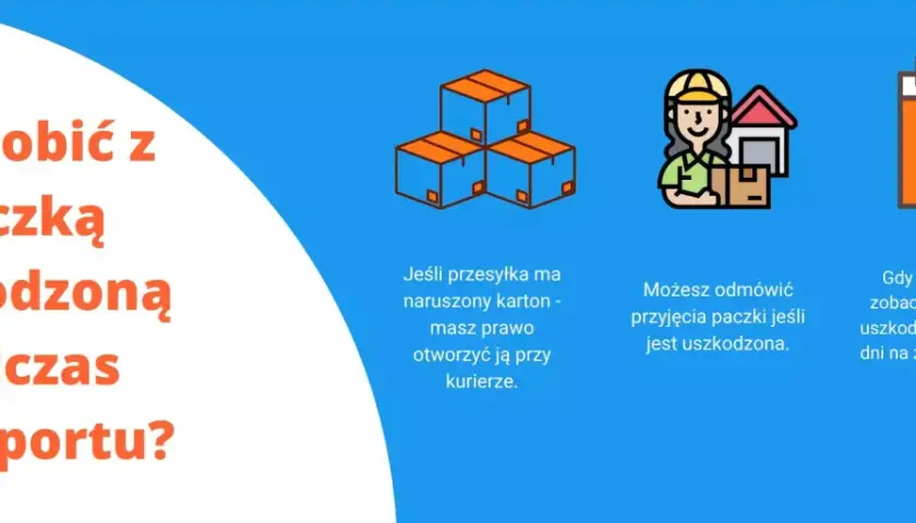 DPD sprawdzenie zawartości paczki: masz prawo otworzyć ją przy kurierze, jeśli karton jest naruszony. Możesz odmówić przyjęcia uszkodzonej paczki.