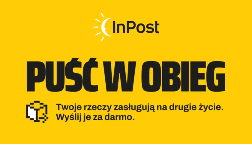 InPost zachęca do ekologicznych zwrotów. "Puść w obieg" - Twoje rzeczy zasługują na drugie życie. Wyślij je za darmo.