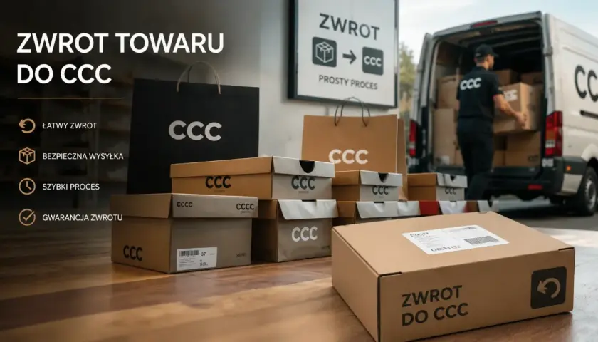 Zwrot towaru do CCC to prosty proces. Wiele dni na zwrot, szybka wysyłka i gwarancja zwrotu.