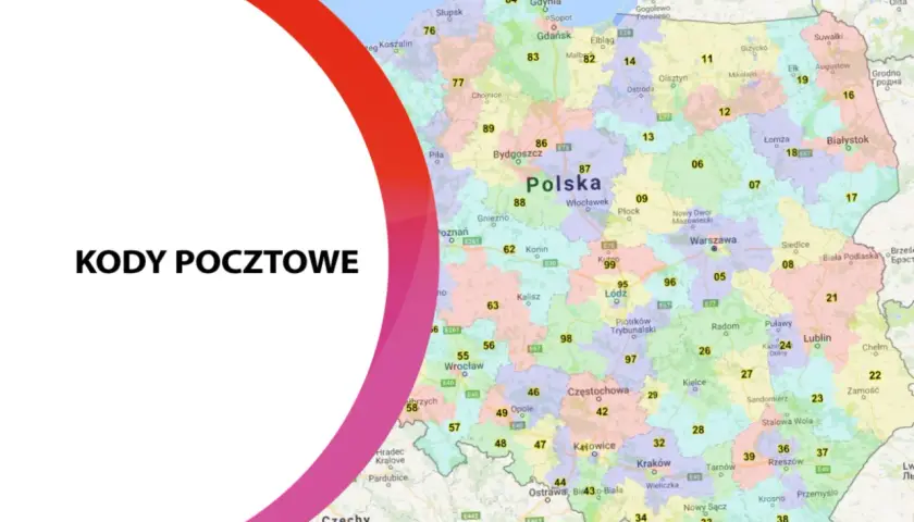 Kody pocztowe Polski na mapie. Zobacz, jak wyglądają kody pocztowe w różnych regionach kraju.