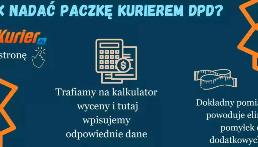 Jak nadać paczkę kurierem DPD? Wpisz dane, np. zderzaka, na kalkulatorze wyceny. Dokładny pomiar paczki eliminuje pomyłki.