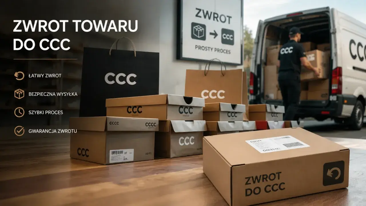 Zwrot towaru do CCC to prosty proces. Wiele dni na zwrot, szybka wysyłka i gwarancja zwrotu.